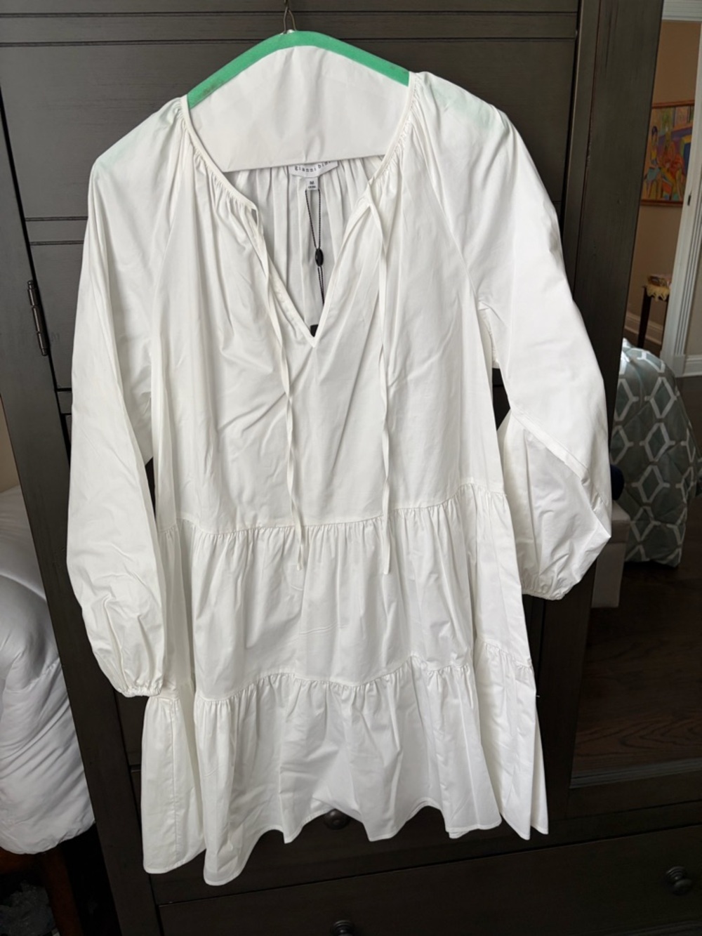 Gianni Bini White Cotton Dress